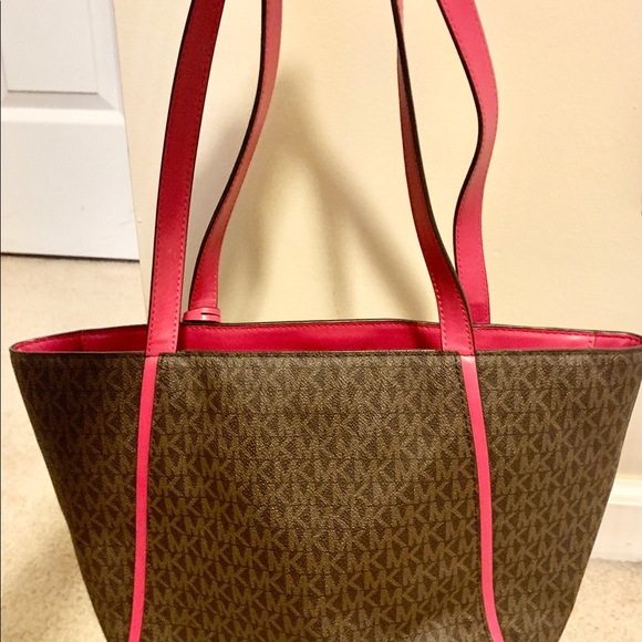 Michael Kors purse medium pink brown - Picture 4 of 8